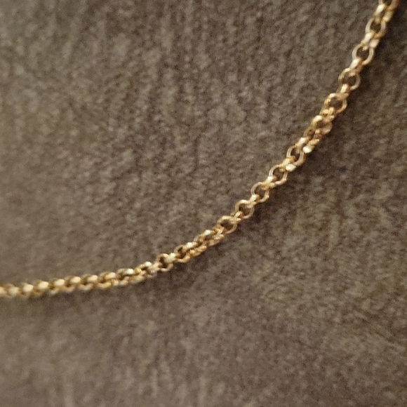 3/$30 Vtg Light Gray Rhinestone Rimmed Teardrops Chain Necklace - Picture 4 of 7